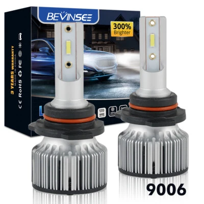 9006 HB4 LED Fog Light Bulbs 6000K White for Hyundai i30 2017-2024 i20 BC3,BI3 - Image 1 of 4
