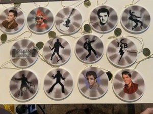 V.RARE: Elvis x13 Christmas Tree Decorations HAWTHORNE VILLAGE WITH TAGS *AS NEW - Picture 1 of 14