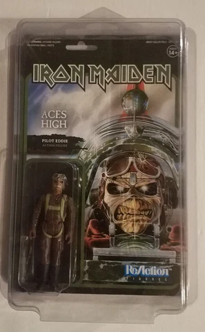 Iron Maiden--Pilot Eddie from Aces High  ReACTION FIGURE NEW SUPER 7 Cover