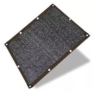 70 % schwarzes Schattentuch mit Ösen, Gewächshaus Garten Schatten Abdeckung 6' x 9' - Bild 1 von 8