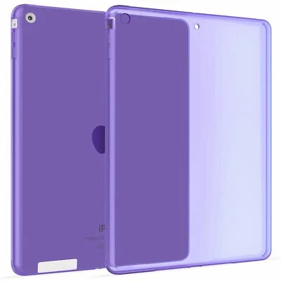 Transparent Étui Silicone Coque Housse Cover pour Apple iPad 2, 3, 4 en Violet - Photo 1/4