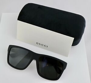 Gucci GG1124F/S MY49O 59mm Mens Square Sunglasses with Grey Lens Nylon Arms