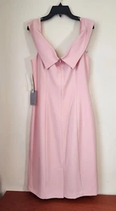 Abito tubino da cocktail 14 NORDSTROM rosa nuovo con etichetta senza maniche coquette designer - Foto 1 di 9