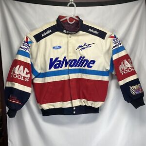 Vintage Jeff Hamilton Mark Martin Valvoline Nascar Racing Jacket Size Large USA