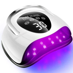 Secador De Uñas Profesional Lampara LED UV De 220W Para Gel Secado Con LCD Plan. - Picture 1 of 22