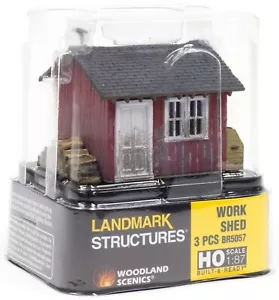 HO Scale Woodland Scenics BR5057 Work Shed Built & Ready Landmark Structure - Picture 1 of 1