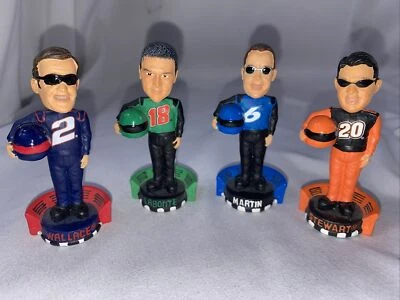 Imán Nascar Forever Collectibles 3" Bobbleheads Wallace Stewart Labonte Martin Foto 1 de 4