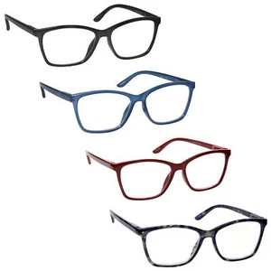 Mens Large Designer Style Reading Glasses Spring Hinges UV Reader R51 - Picture 1 of 5