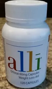 Alli Weight Managment, OTC Dosage, FDA Approved, 120 Caps, New Sealed Bottles