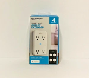 Merkury Innovations Smart Wi-Fi Outlet Extender w/ Surge Protection (4 Outlets) - Picture 1 of 1