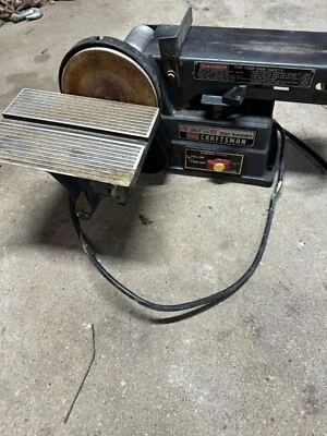 Vintage Sears Craftsman 4” Motorized Belt and 6” Disc Sander Model 113.226424 - Image 1 of 4