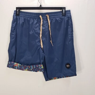 Howler Bros Swim Shorts Mens 33 x 8 Reversible Hybrid Cactus Rooster NEW - Image 1 of 4