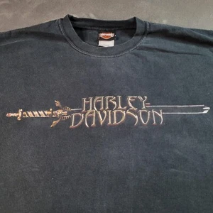 Camisa De Colección Harley Davidson Hecha en EE. UU. Gateway to the West St Louis Negra Lrg Motociclista - Imagen 1 de 7
