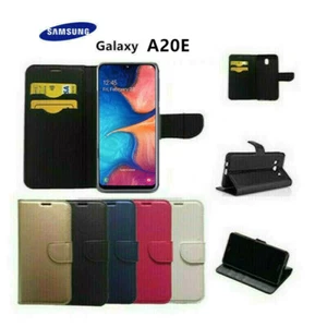 CUSTODIA COVER FLIP CASE LIBRO pre SAMSUNG Galaxy A20E +PELLICOLA VETRO - Foto 1 di 1