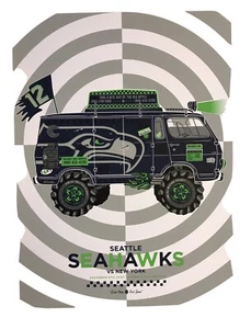 SEATTLE SEAHAWKS RARE GAMEDAY POSTER 2020 NY GIANTS #220/315 - Picture 1 of 6