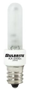 BULBRITE KX40FR/E12 40W Krypton-Xenon T3 Candelabra E12 KX-2000 Frosted 