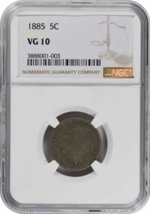 1885 Liberty Nickel VG10 NGC - Picture 1 of 4