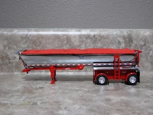 DCP 1/64 Red Chrome Mac Spread Axle Round Dump Trailer Farm Toy - Picture 1 of 3