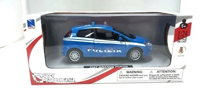 Fiat Grande Punto Polizia Police Newray New Ray City Cruiser 1:24 Nuovo 1/24 - Immagine 1 di 4