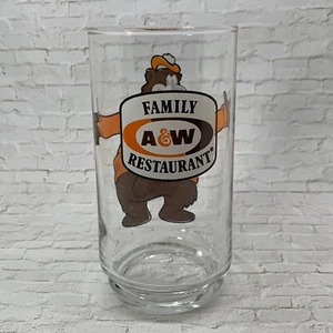 A&W Family Restaurant Bear Hugging Drinking Glass Great Root Bear Rooty - Picture 1 of 9