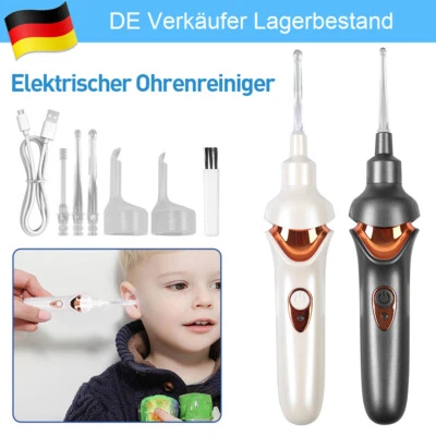 MARKENLOS Elektrischer Ohrenreiniger Ohr Reinigung Sauger Ohrenschmalz Ohrwachs Entferner