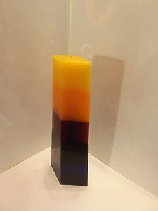 Candle Rainbow, Diamond, scented , 12" tall x 4 1/2 " x 2 1/2" - Picture 1 of 1