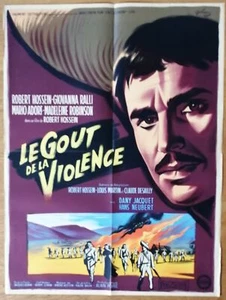 GOUT DE LA VIOLENCE robert hossein affiche cinema originale 80x60 '61 - Photo 1/1