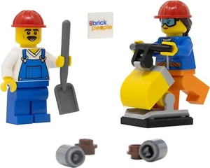 LEGO City: Construction Builder Team with Tamper and Tools Minifigures - Picture 1 of 6