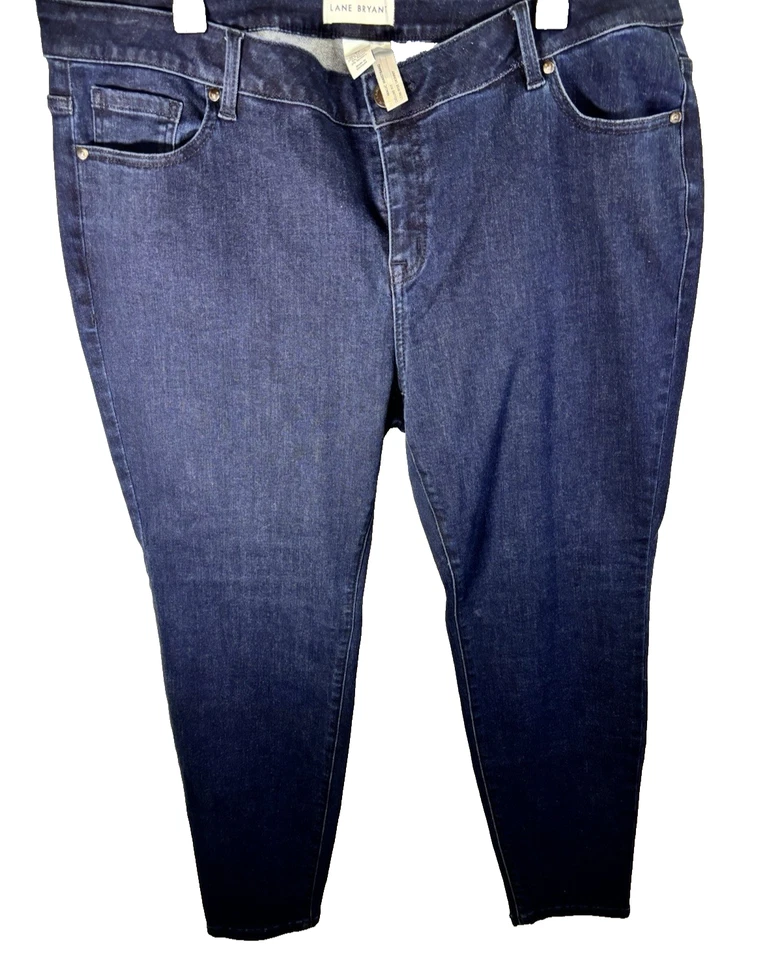 Pantalones de mezclilla Lane Bryant para mujer talla 22 ajustados tiro bajo flexible cintura mágica ajuste de lujo Foto 1 de 4
