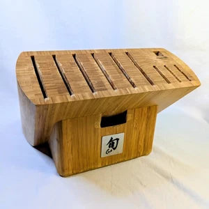 Shun Edo Ken Onion Knife Block 11 Tool Slots Japanese Chef Kitchen Appliance - Picture 1 of 12