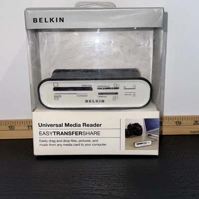 Belkin Universal Flashcard Media Reader USB 2.0 F4U003 Computer Transfer Device - Image 1 of 4