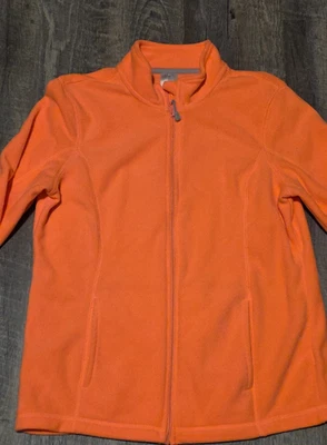 Chaqueta polar ligera con cremallera completa Athletic Works naranja para mujer talla mediana 8-10 Foto 1 de 4