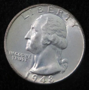 1948 Washington Quarter * Better Grade * Nice Eye Appeal * So Pretty! * 4668 - Picture 1 of 2