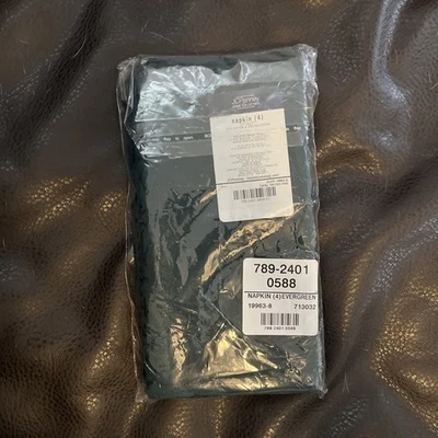 NEW JCPENNEY HOME COLLECTION Evergreen Napkins Set of 4 17” x 17” - Image 1 of 4