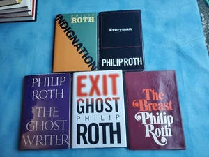 Lot of 5 Philip Roth books- First Editions - HCDJ Indignation The Breast - Picture 1 of 1