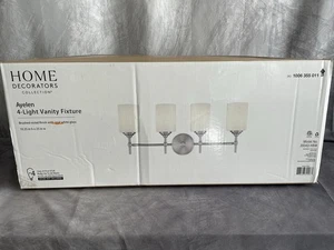 Home Decorators Collection Ayelen 4-Light Brushed Nickel Modern Vanity Light - Picture 1 of 6