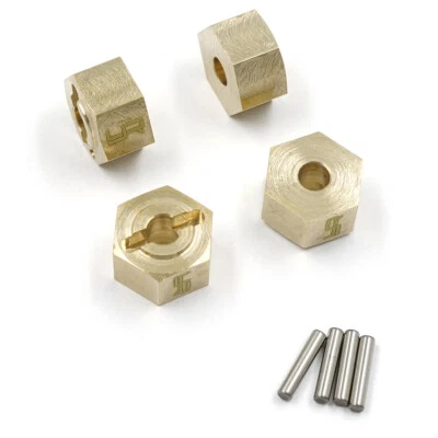 NEW Yeah Racing AXCP-019GD Brass Hex Adaptor for Axial 1/18 UTB18 Capra - Image 1 of 2