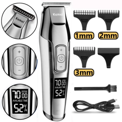 Professional Beard Hair Trimmer Cordless Electric Haircut Cutter Kemei KM-5027