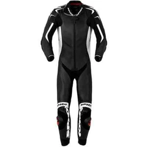 Mens Spidi Leather Motorcycle 1 Pc Suit Piloti Wind Pro UK Size 48" Chest Armour - Picture 1 of 7