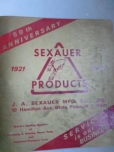 Toilets & tools Sexauer Products 1971 Catalog commercial grade fixtures diagrams - Picture 1 of 1