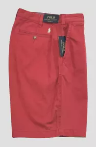 Hombres Polo Ralph Lauren Poni Calce Relajado Vacaciones Clásico Chino Sarga Pantalones Cortos 34 10" - Imagen 1 de 8