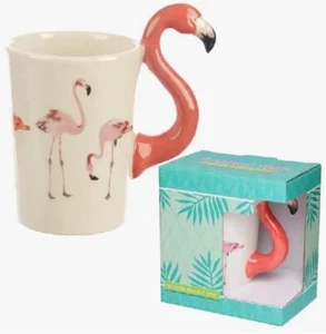 Taza de cerámica Flamingo coleccionable Reino Unido en caja de regalo - Imagen 1 de 2