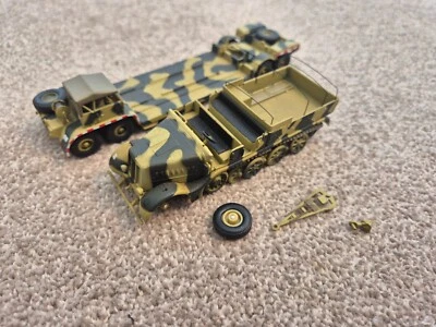 Atlas Deagostini 1/72 Speciale Famo SD KFZ.9 + Tank Rimorchio WW2 Pressofuso Set - Immagine 1 di 4