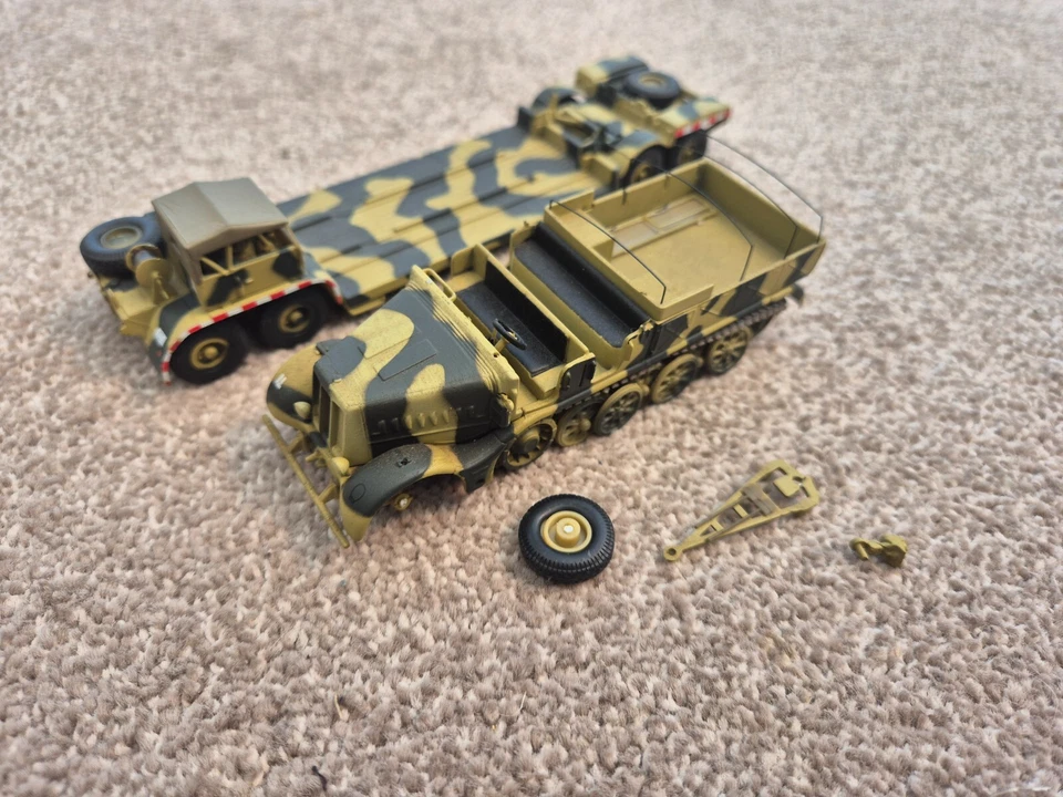 Atlas Deagostini 1/72 Speciale Famo SD KFZ.9 + Tank Rimorchio WW2 Pressofuso Set - Immagine 1 di 4