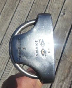 Snake Eyes STRIKE-LINE I PUTTER STEEL SHAFT 33.5" RH NEW GRIP - Picture 1 of 4