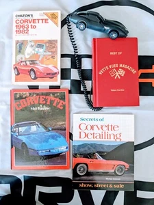 Corvette Phone, & Corvette Books lot of 4 - Picture 1 of 18