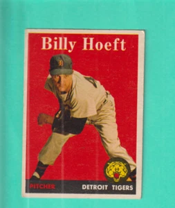 1958 TOPPS # 13 BILLY HOEFT DETROIT TIGERS EX COND. - Picture 1 of 2