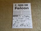 VINTAGE PLASTIC MODEL KIT PAPER INSTRUCTIONS ONLY AMT FUNNY FALCON 2004