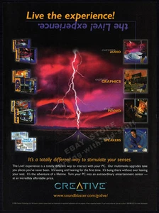 SOUND BLASTER - Live Experience__Orig. 1998 stampa annuncio / annuncio_creativo_grafica - Foto 1 di 1