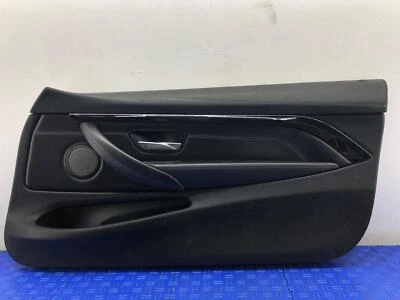 BMW M4 2015-2020 panel de moldura de puerta interior delantera derecha cuero negro OEM Foto 1 de 4